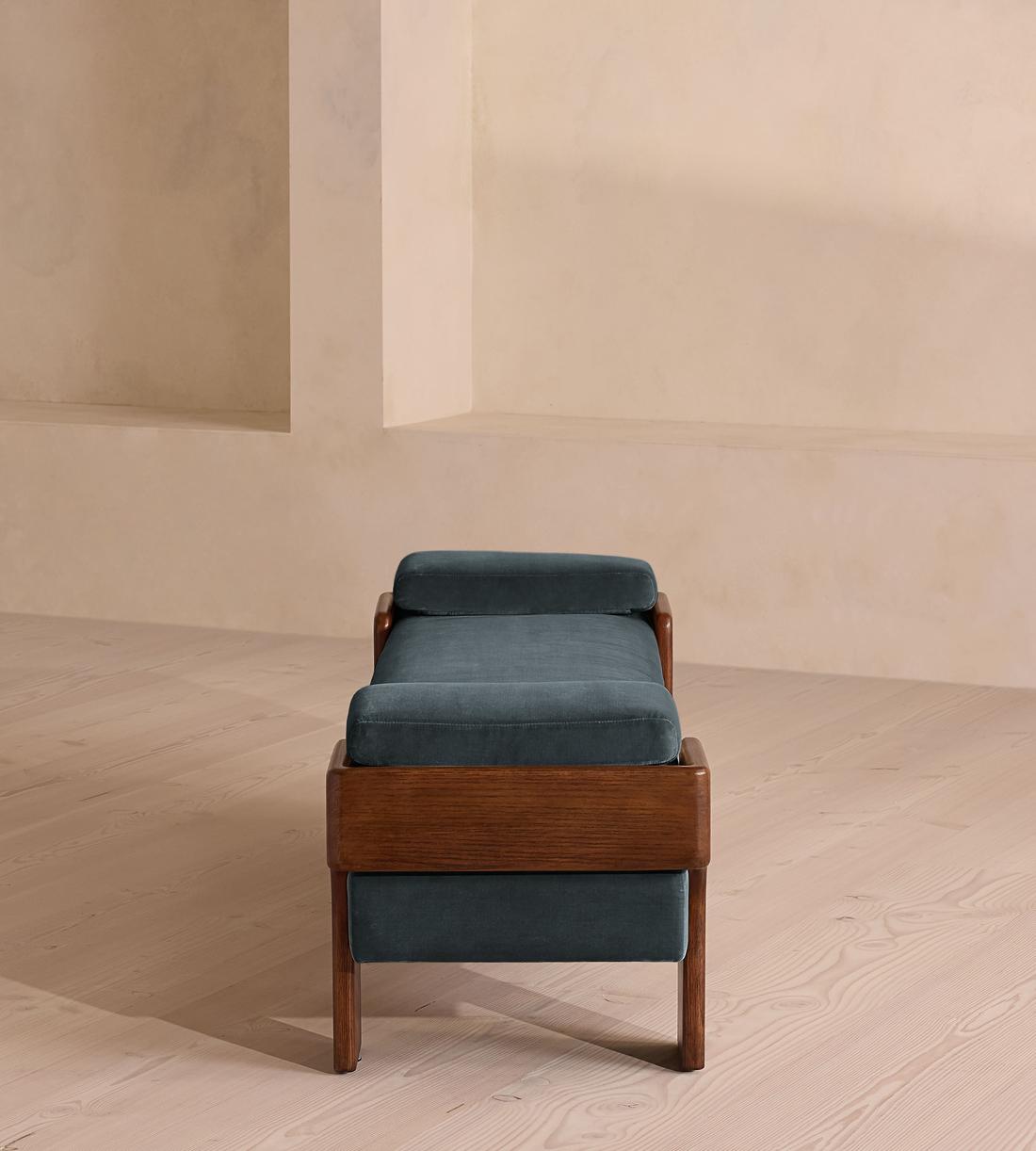 Marcia Bench - Grey Blue Velvet - US - Images - Image 3