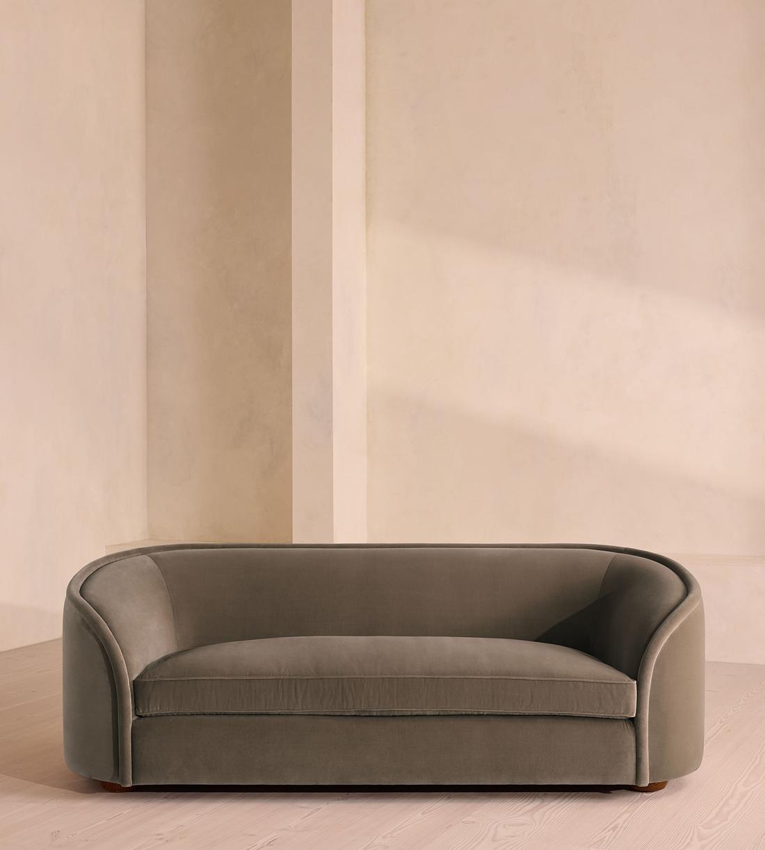 Conall Three Seater Sofa - Velvet - Taupe - US - Listing - Image 2