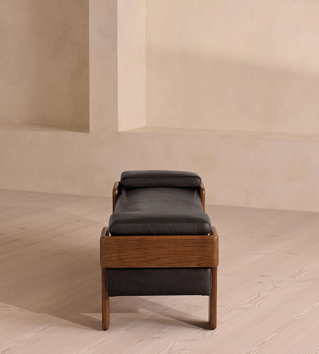 Marcia Bench - Leather - Black - Images - Image 3