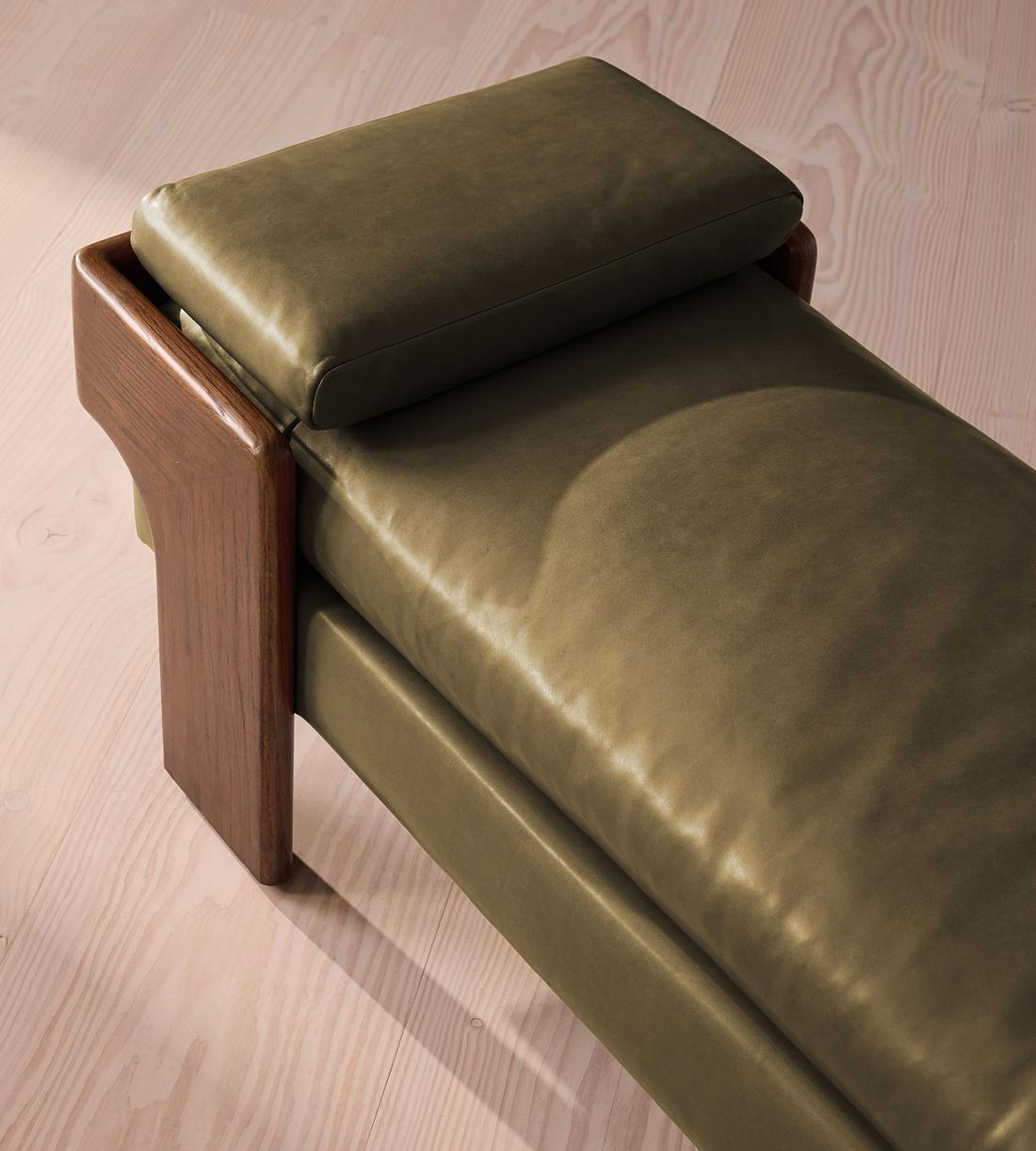 Marcia Bench - Leather - Moss - Images - Image 4