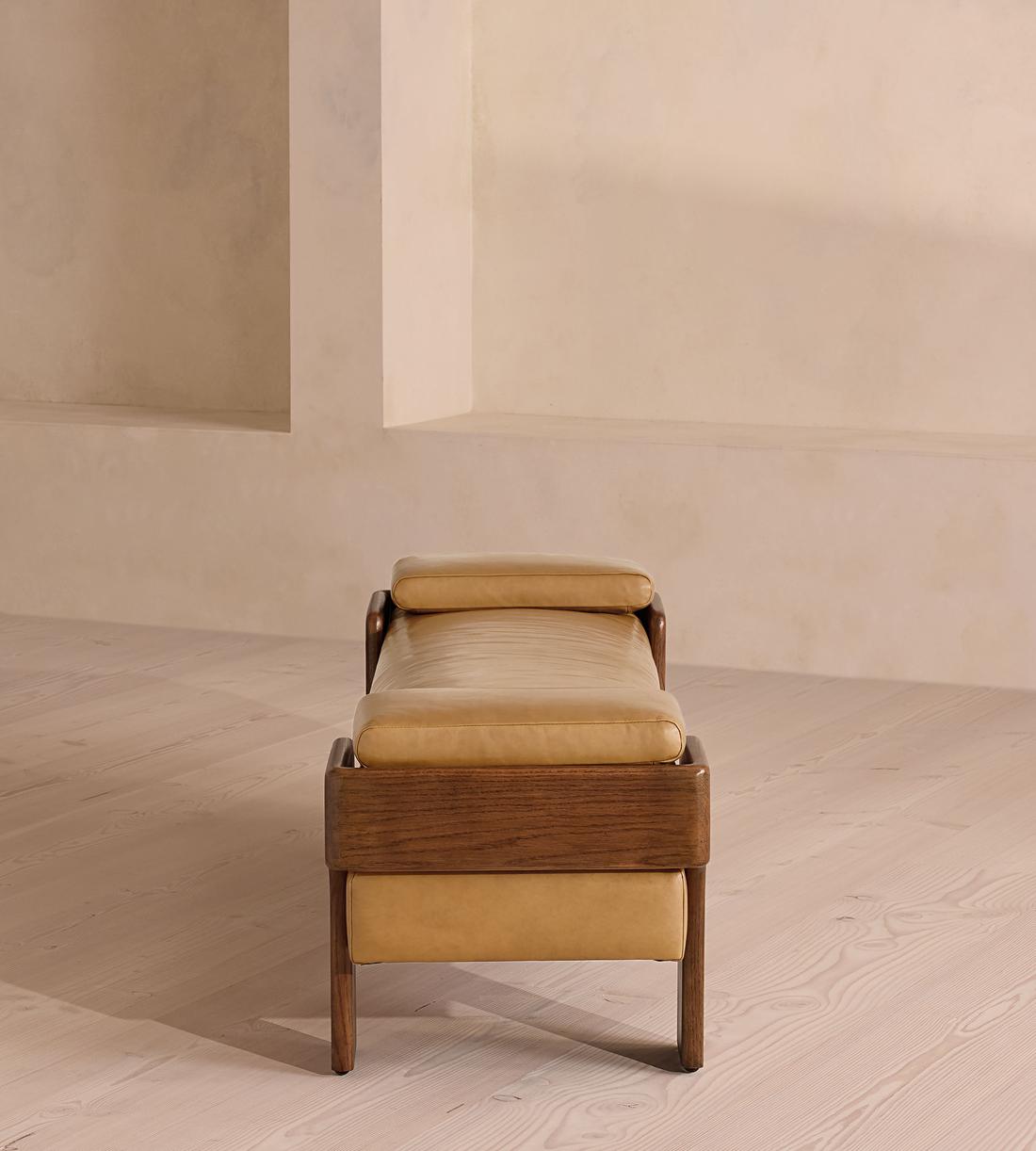 Marcia Bench - Leather - Honey - Images - Image 3