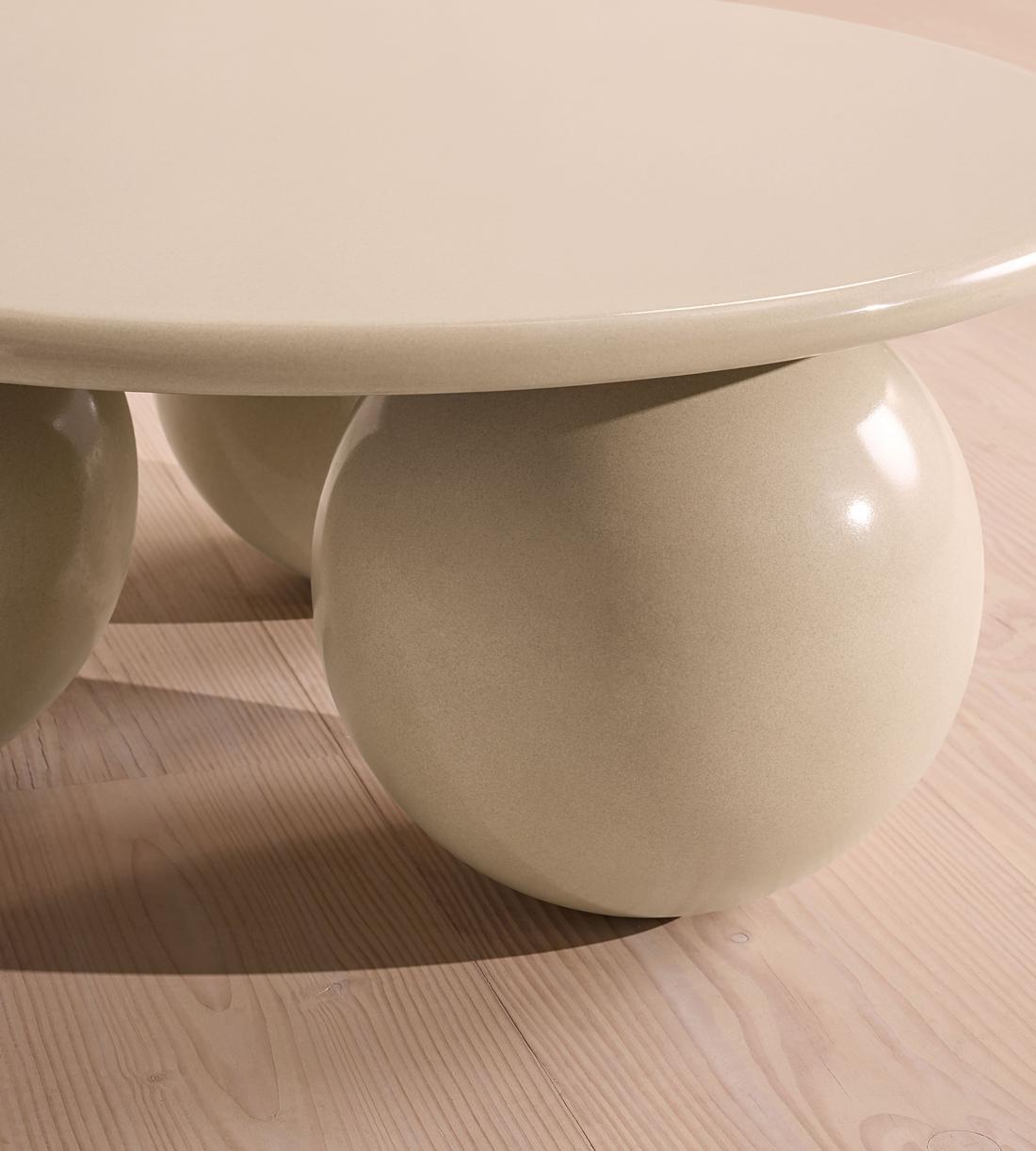 Oxley Outdoor Coffee Table - Concrete - Mushroom - Images - Image 6