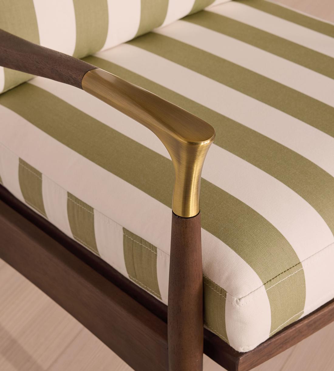 Theodore Outdoor Armchair - Babington House Stripe - Images - Image 7