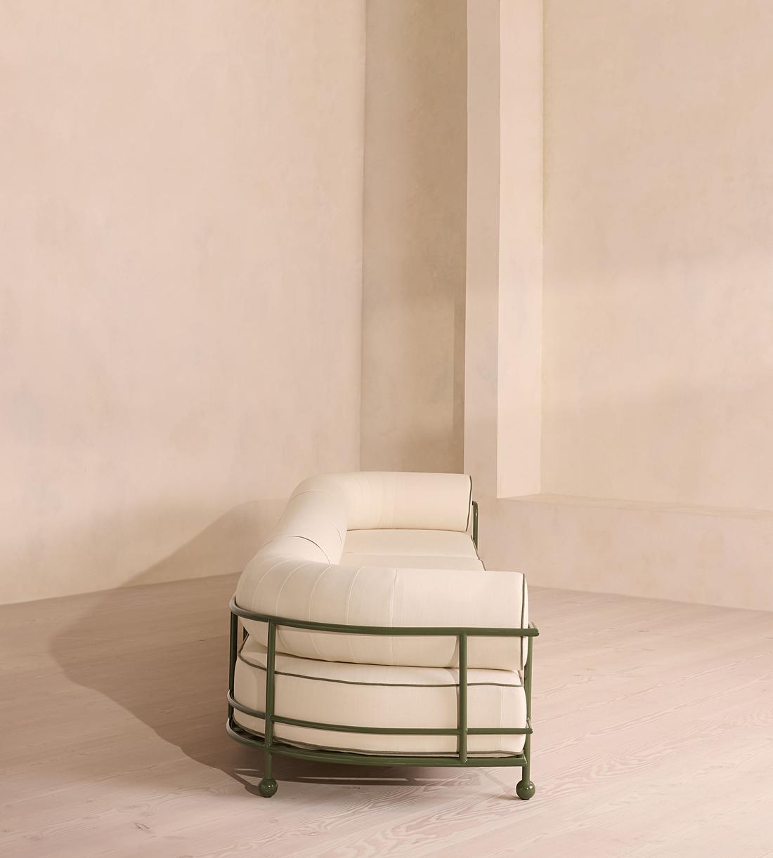 Gaspard Five-Seater Outdoor Sofa - Linen - Off White - US - Images - Image 3