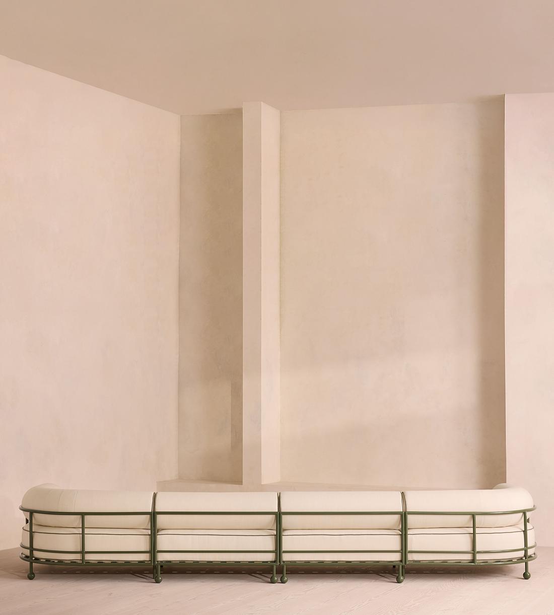 Gaspard Five-Seater Outdoor Sofa - Linen - Off White - US - Images - Image 4