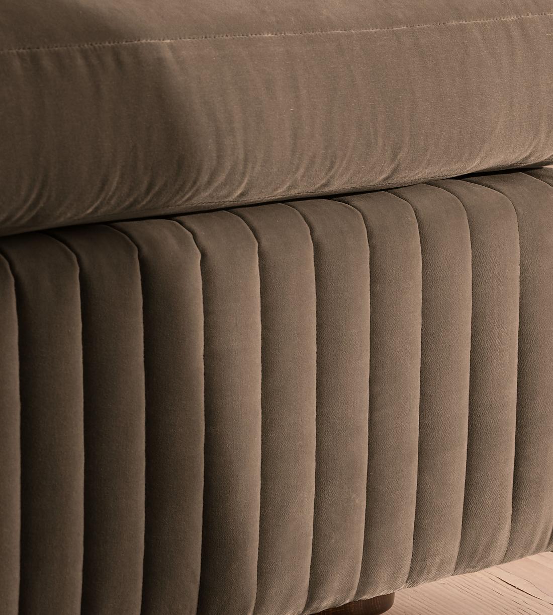 Oona Sectional Sofa - Three Seater - Velvet Taupe - US - Images - Image 5