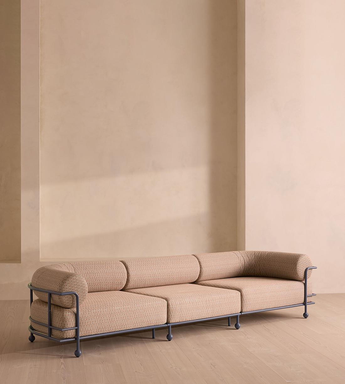 Gaspard 4 Seater Outdoor Sofa - Pierre Frey - Cassis - Listing - Image 1