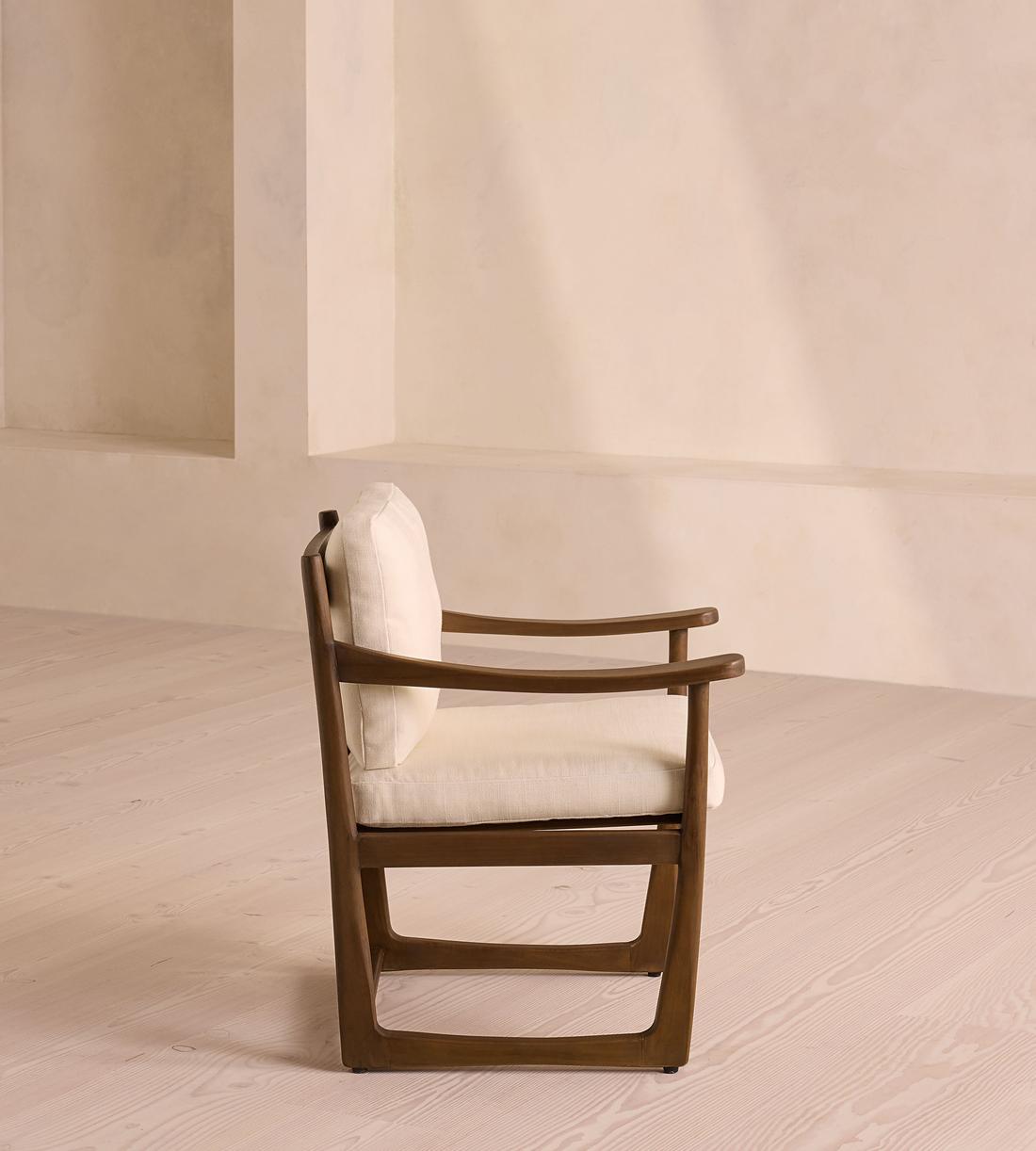 Morena Outdoor Dining Chair - Off White - Images - Image 3
