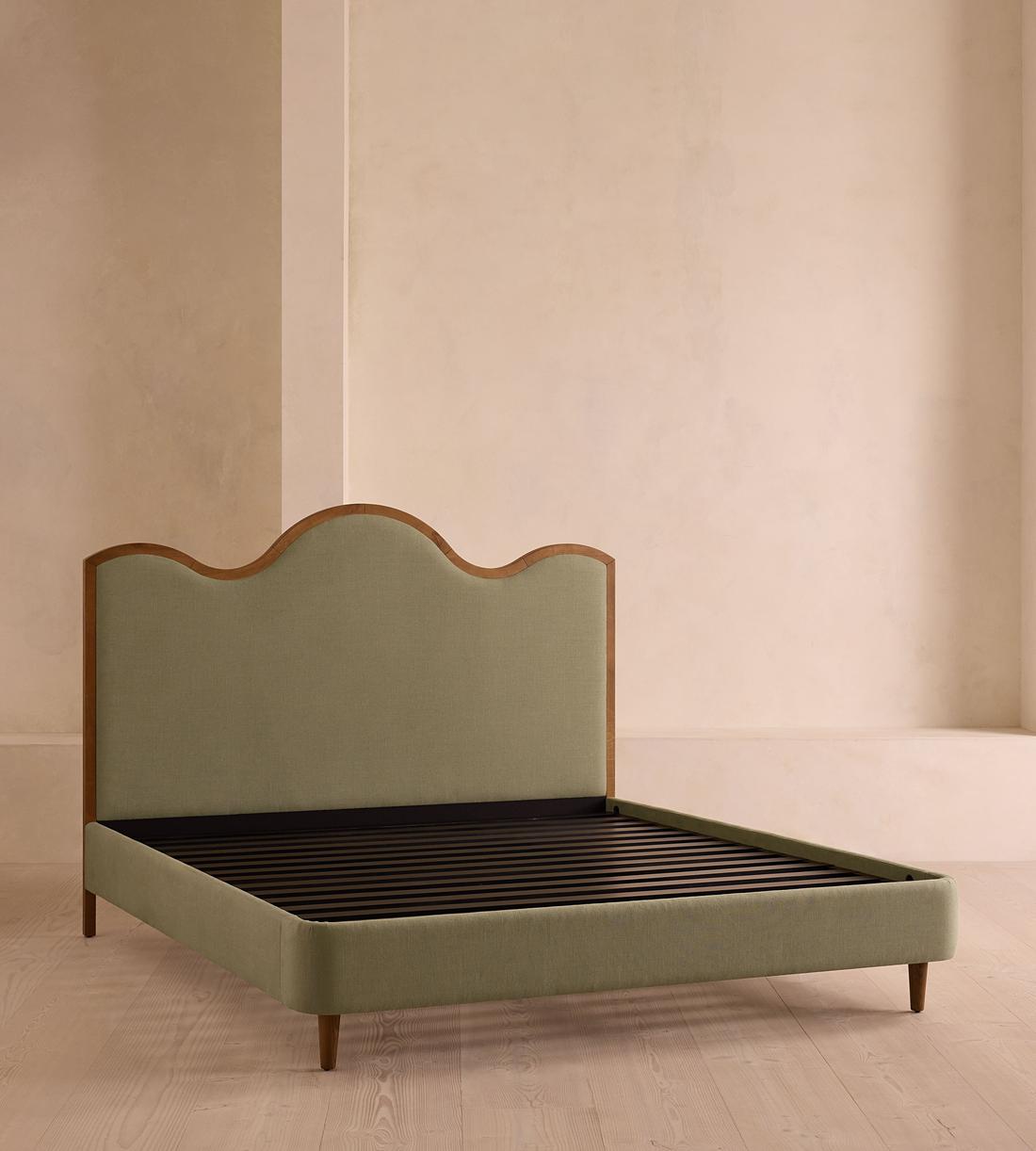 Aubrey Bed - King - Linen - Sage - US - Images - Image 4