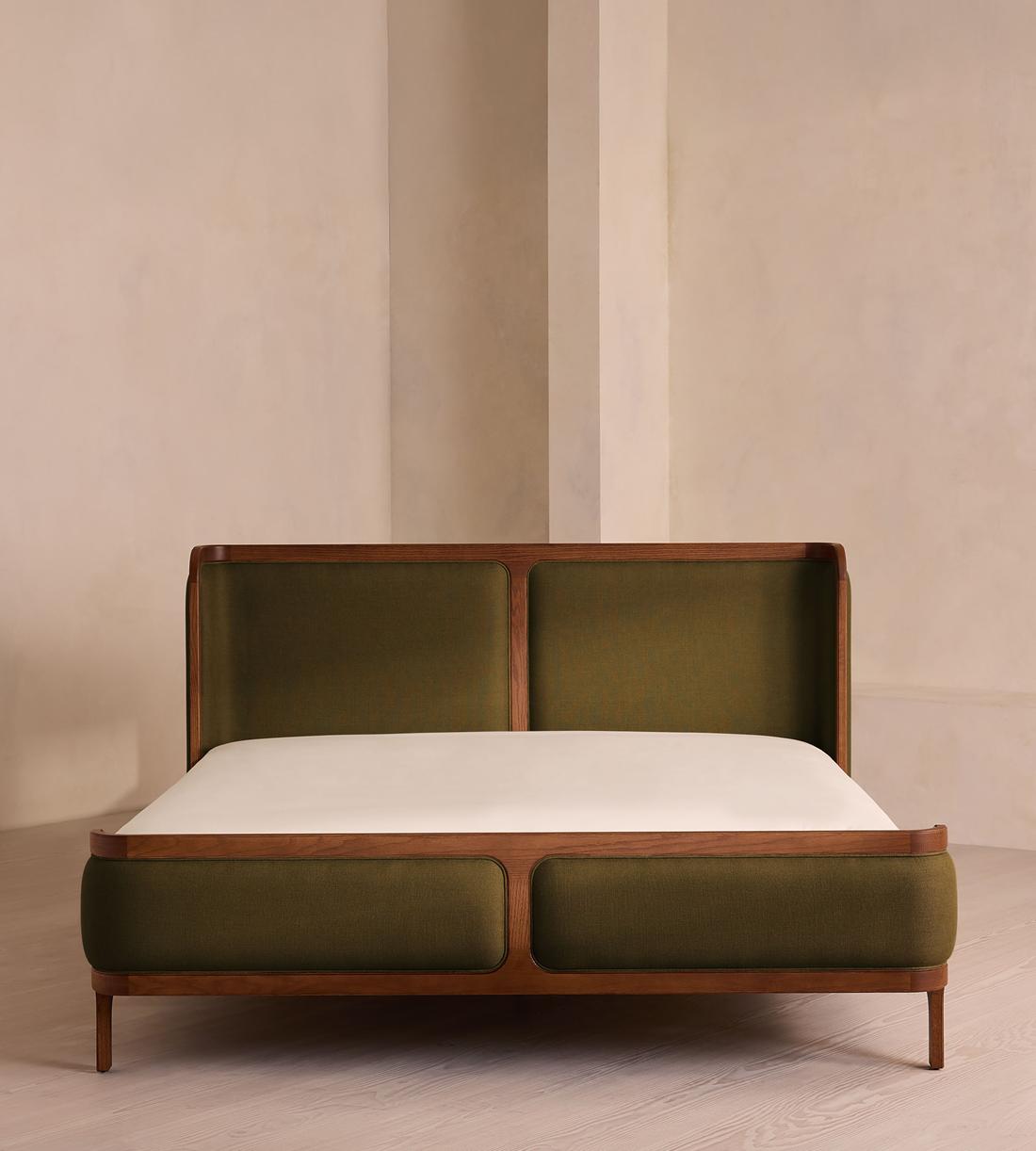 Belsa Bed - King - Linen - Olive - Listing - Image 2