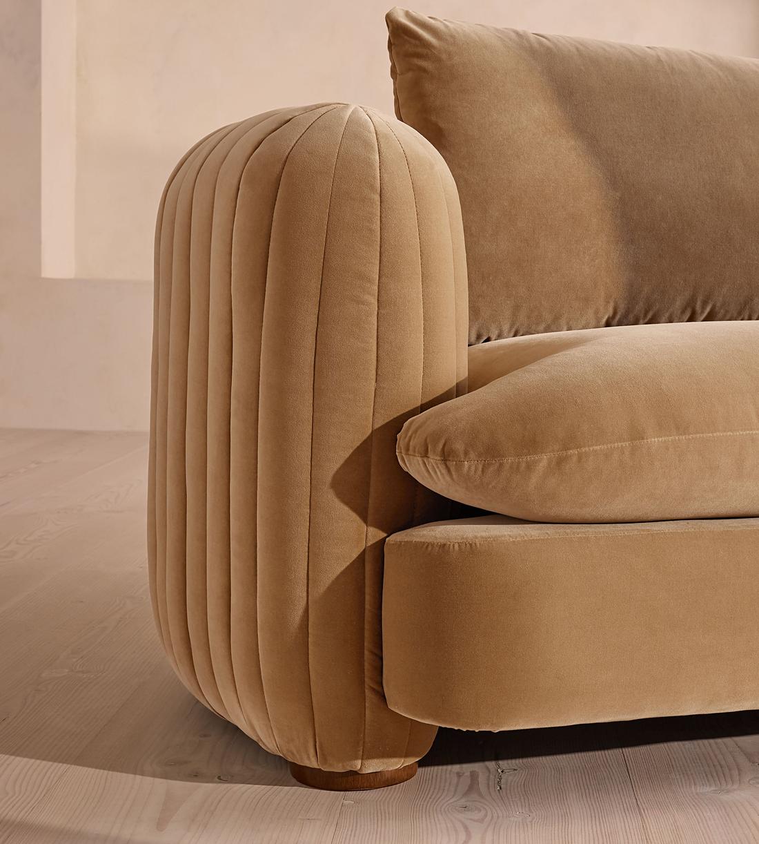 Vivienne Deeper Sit Modular Sofa - Four Seater - Velvet Camel UK - Images - Image 5