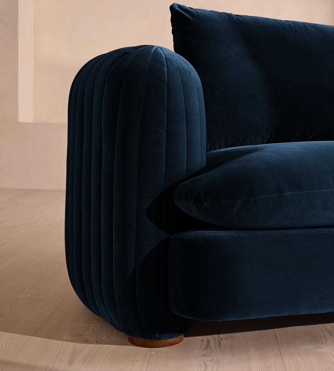 Vivienne Deeper Sit Modular Sofa - Three Seater - Velvet Royal Blue UK - Images - Image 5