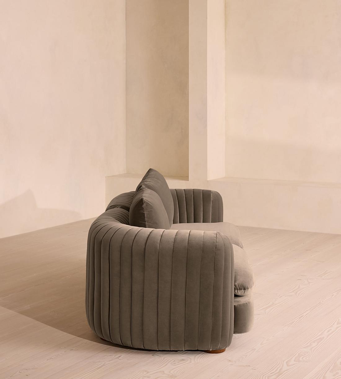 Vivienne Deeper Sit Modular Sofa - Three Seater - Velvet Taupe UK - Images - Image 3