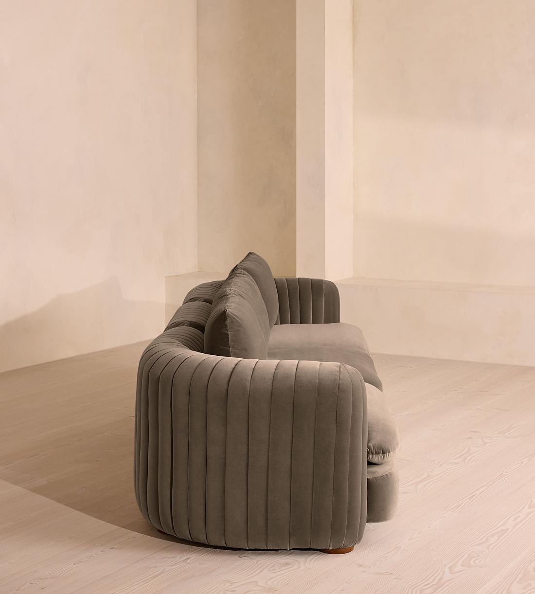 Vivienne Deeper Sit Modular Sofa - Four Seater - Velvet Taupe UK - Images - Image 3