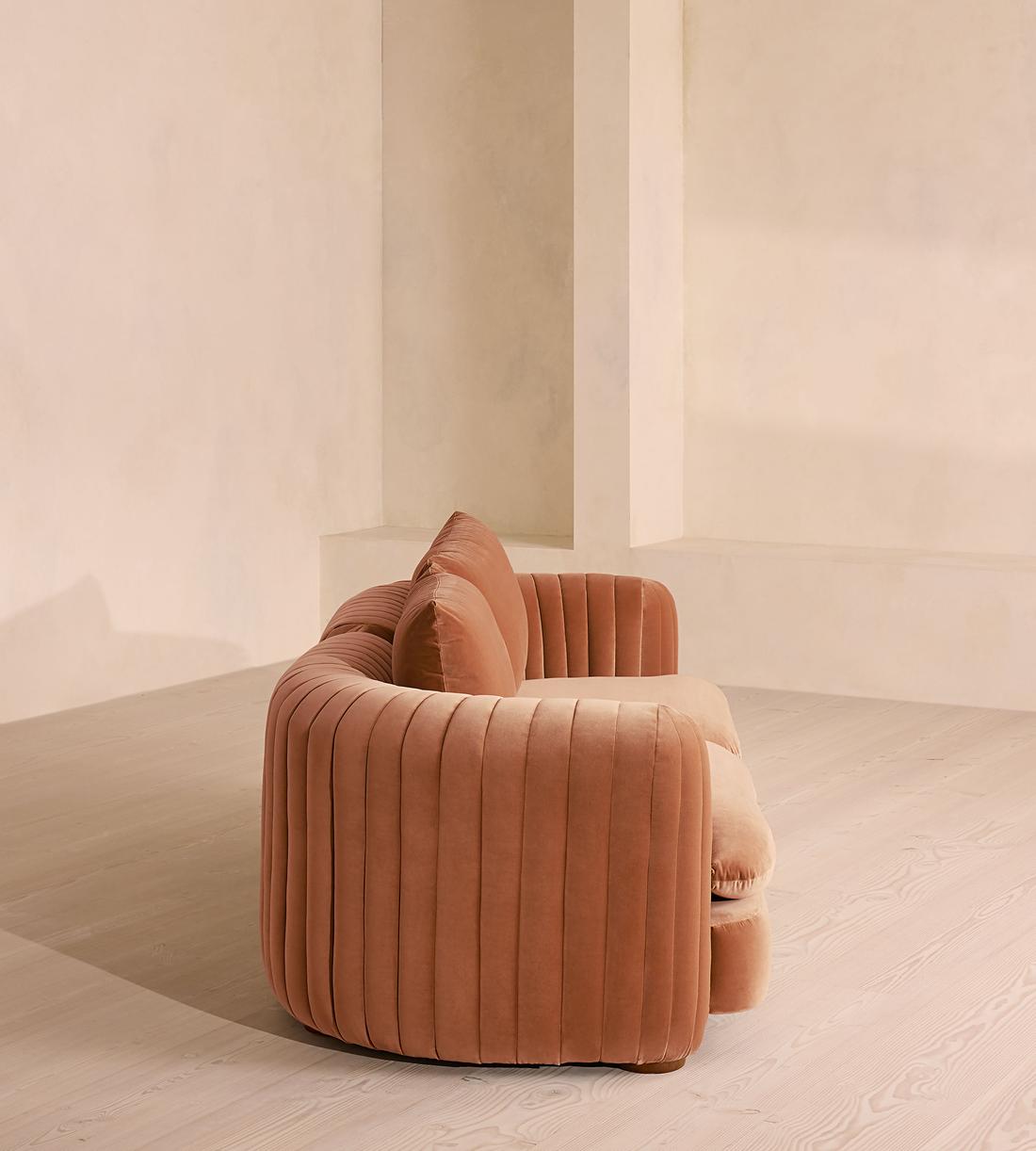 Vivienne Deeper Sit Modular Sofa - Three Seater - Velvet Antique Rose UK - Images - Image 3
