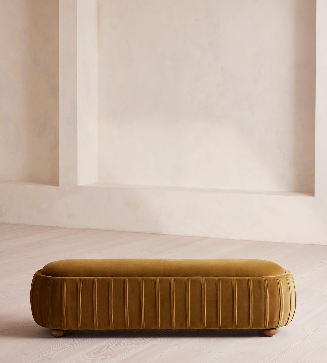 Vivienne Bench - Velvet - Mustard - US - Listing - Image 2