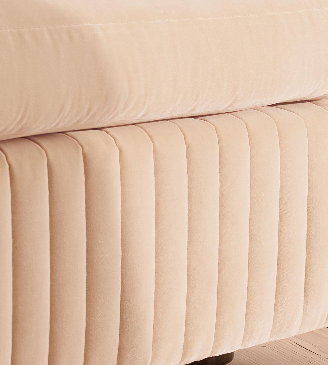 Oona Sectional Sofa - Four Seater - Velvet Porcelain - US - Images - Image 5