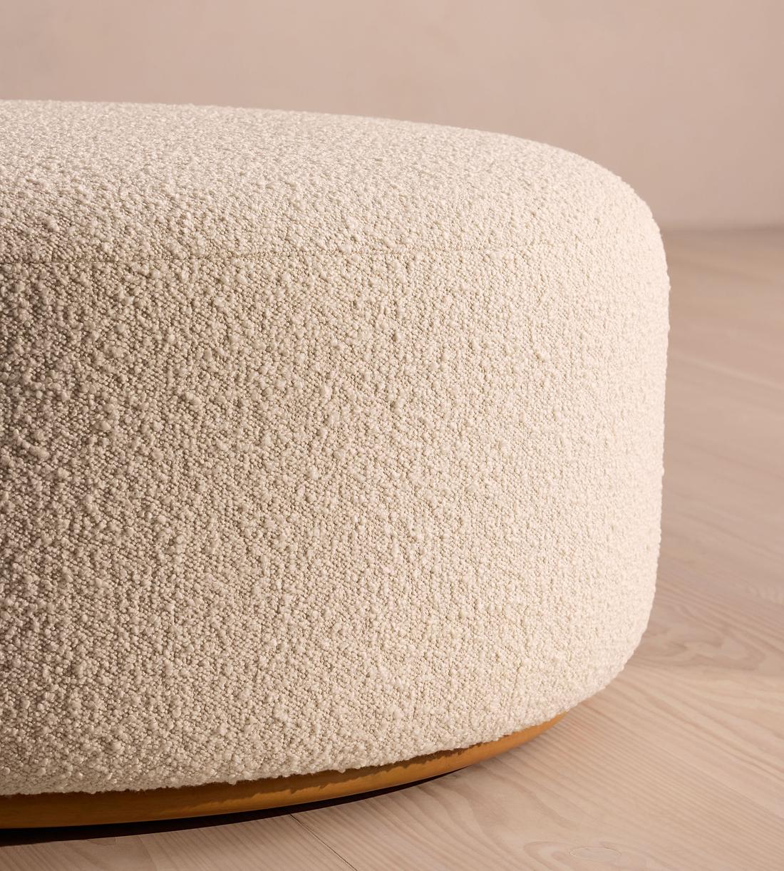 Aline Ottoman - Natural Boucle - Image 3