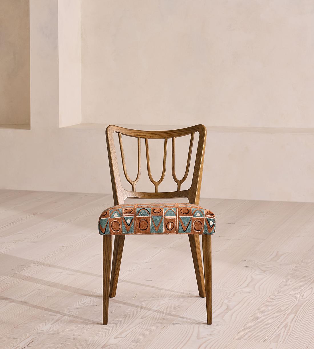 Leonie - Pair of Armless Dining Chair - Lumi Jacquard - Listing - Image 3