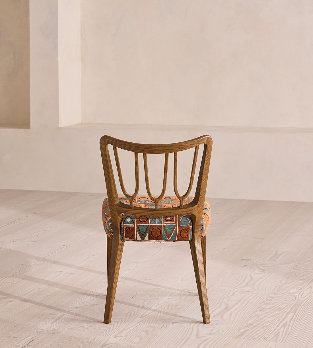 Leonie - Pair of Armless Dining Chair - Lumi Jacquard - Images - Image 5