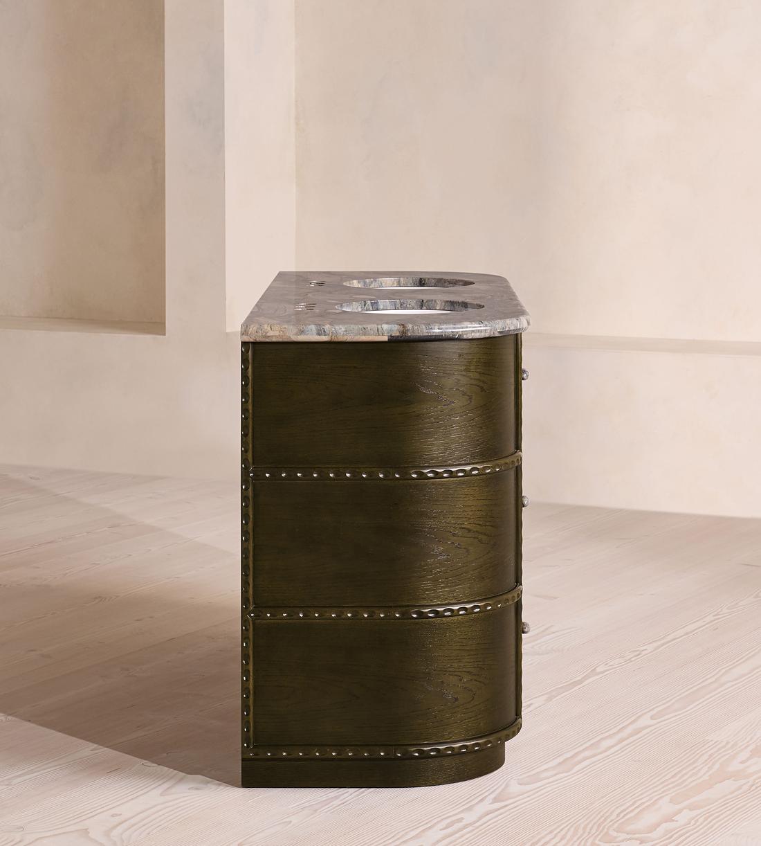 Pietro Double Vanity With Mirror - Brazilian Quartzite - Images - Image 6