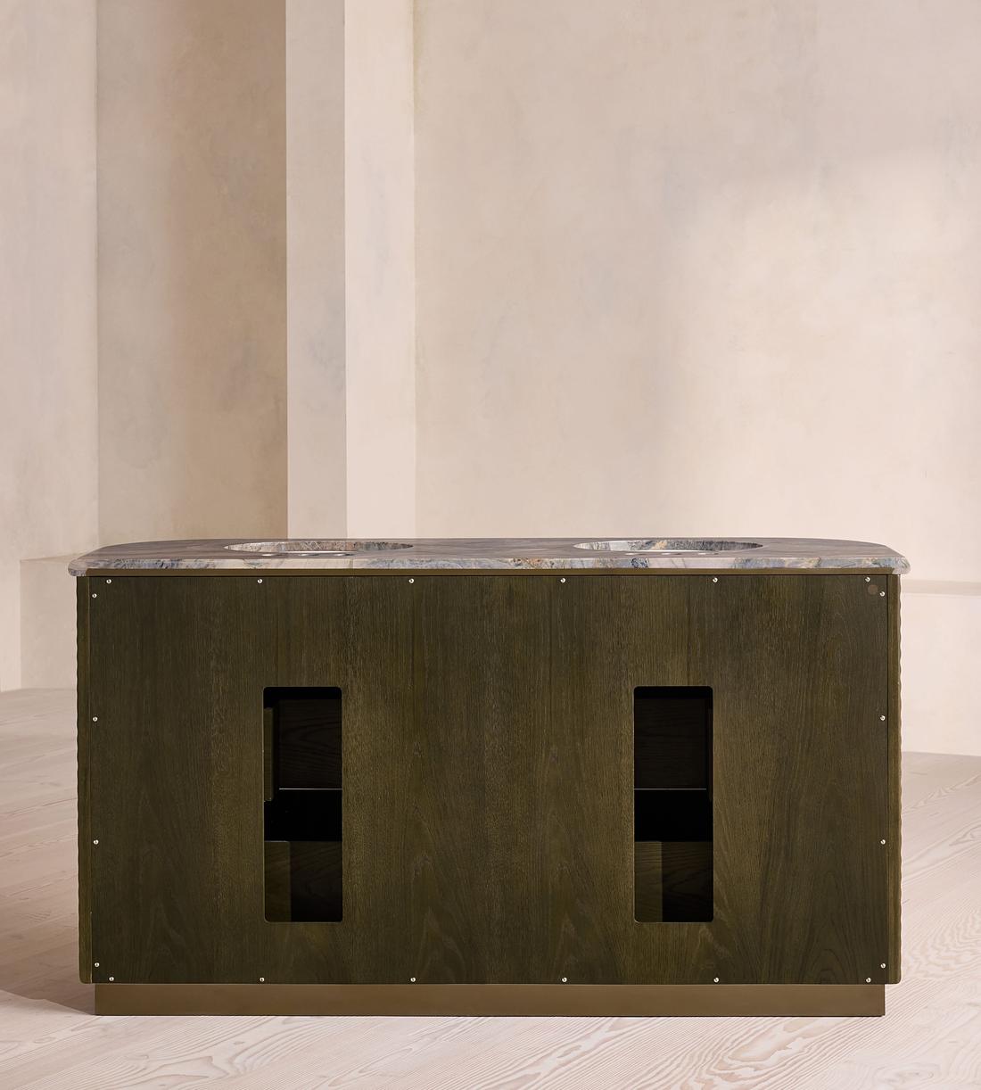 Pietro Double Vanity With Mirror - Brazilian Quartzite - Images - Image 7