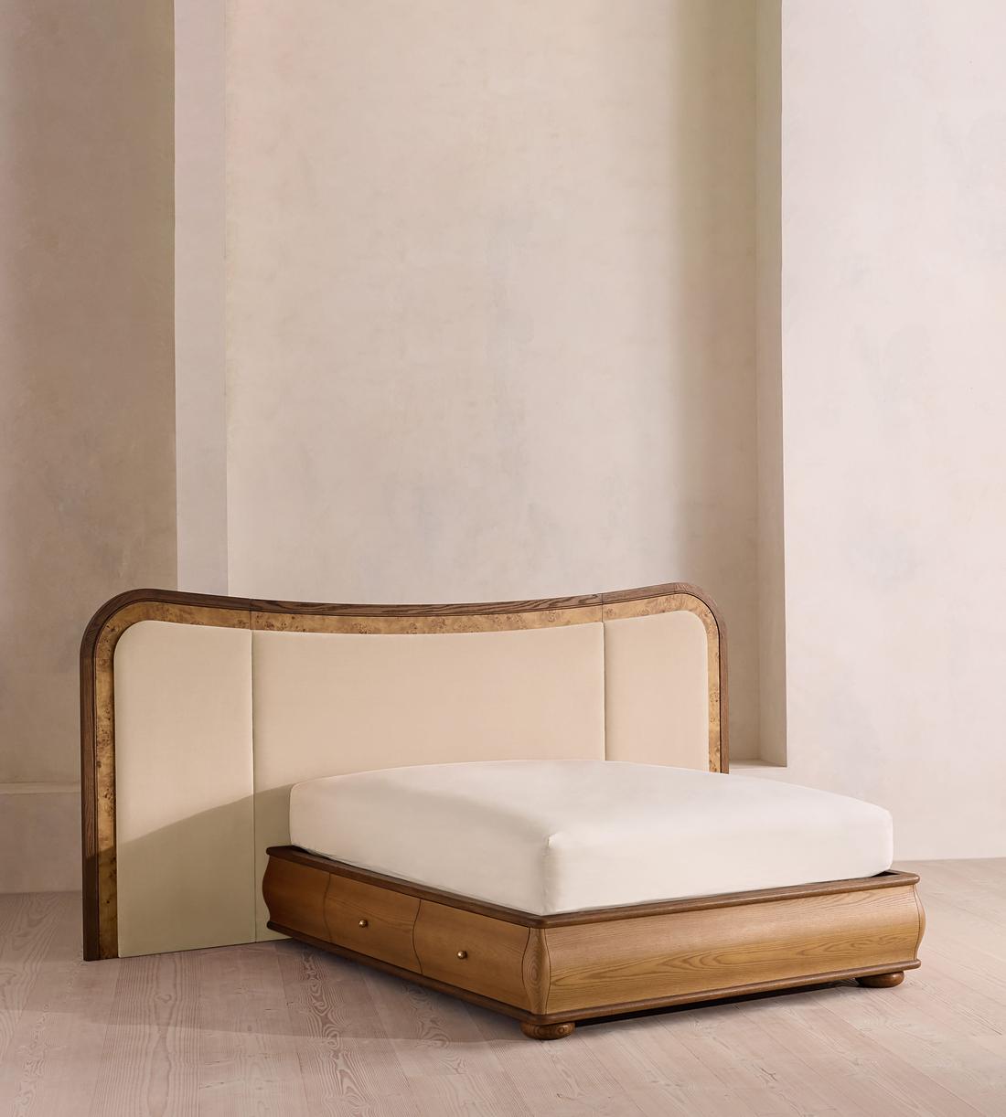 Alana Bed - King - Velvet - Porcelain - US - Listing - Image 1