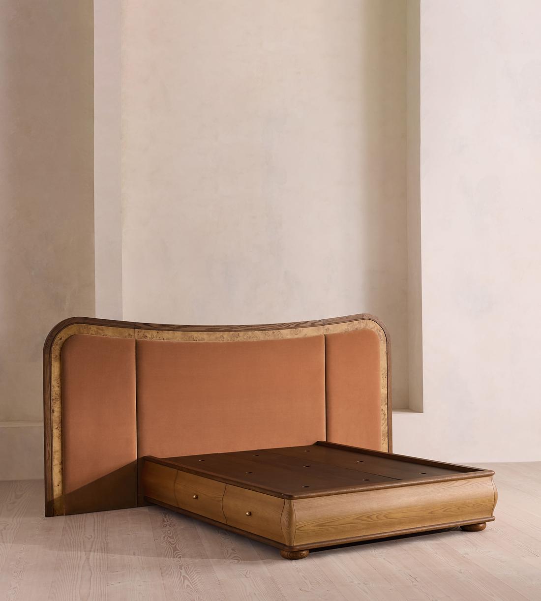 Alana Bed - Queen - Velvet - Antique Rose - US - Images - Image 3
