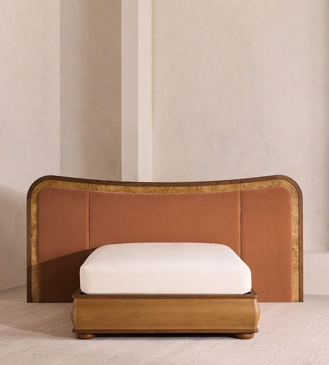 Alana Bed - King - Velvet - Antique Rose - US - Listing - Image 4