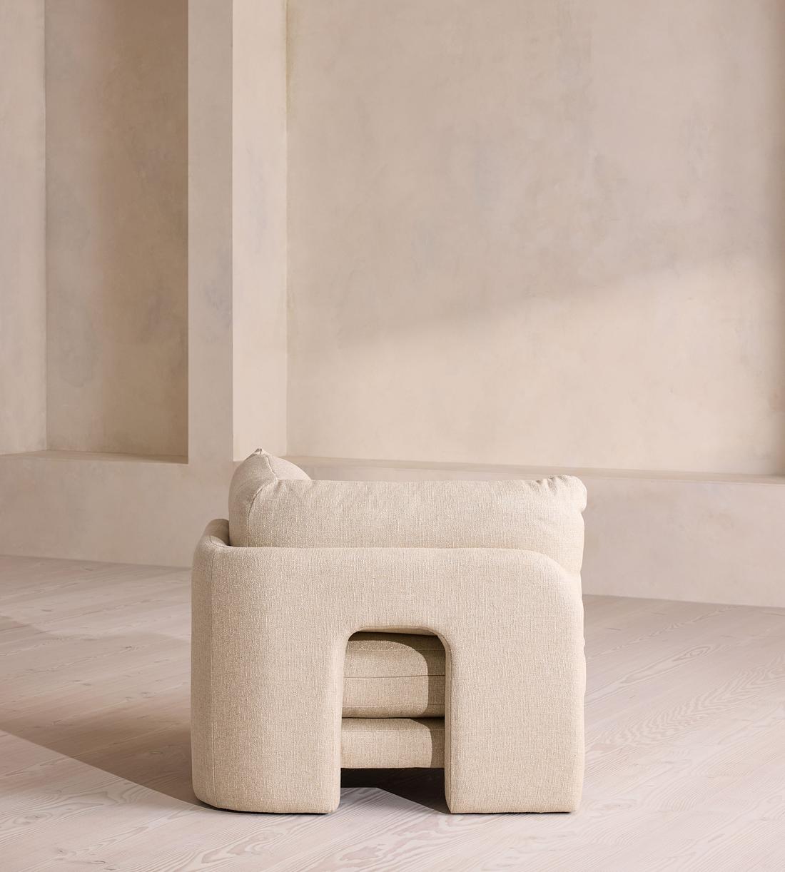 Odell Sectional Sofa - Armless Module - Textured Linen - US - Image 3