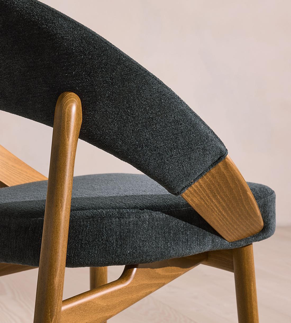 Lachlan Dining Chair - Linen Chenille - Deep Teal - US - Images - Image 5