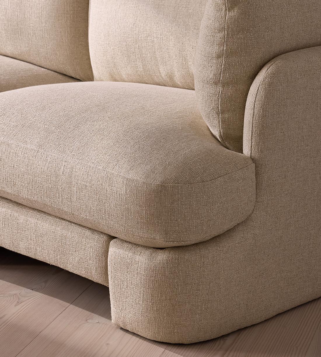 Odell Sectional Sofa - Four Seater - Textured Linen - US - Images - Image 5