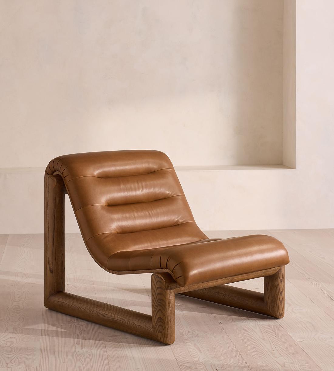 Drew Lounge Chair - Leather - Chestnut US - Listing - Image 3