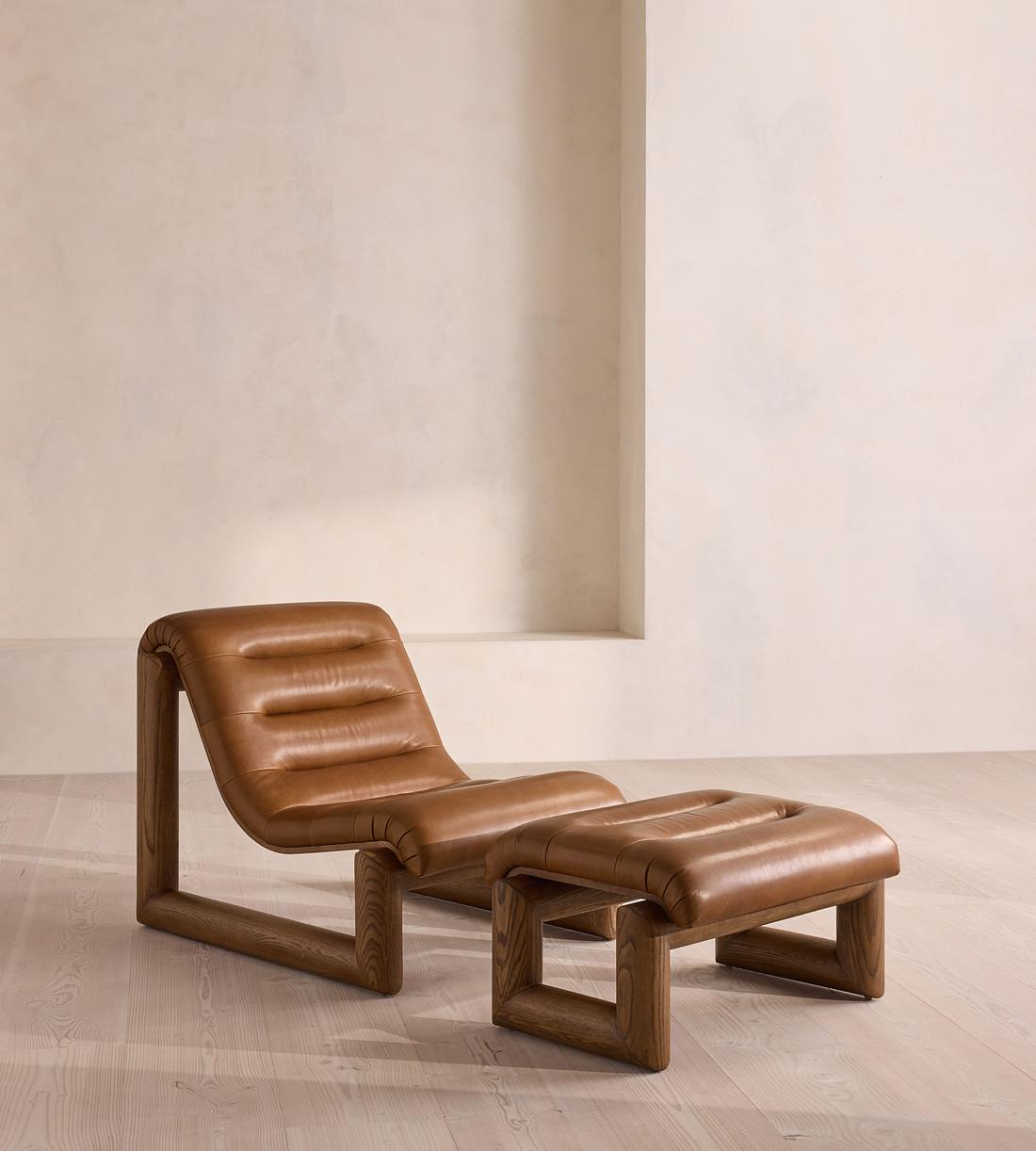 Drew Lounge Chair - Leather - Chestnut US - Images - Image 9