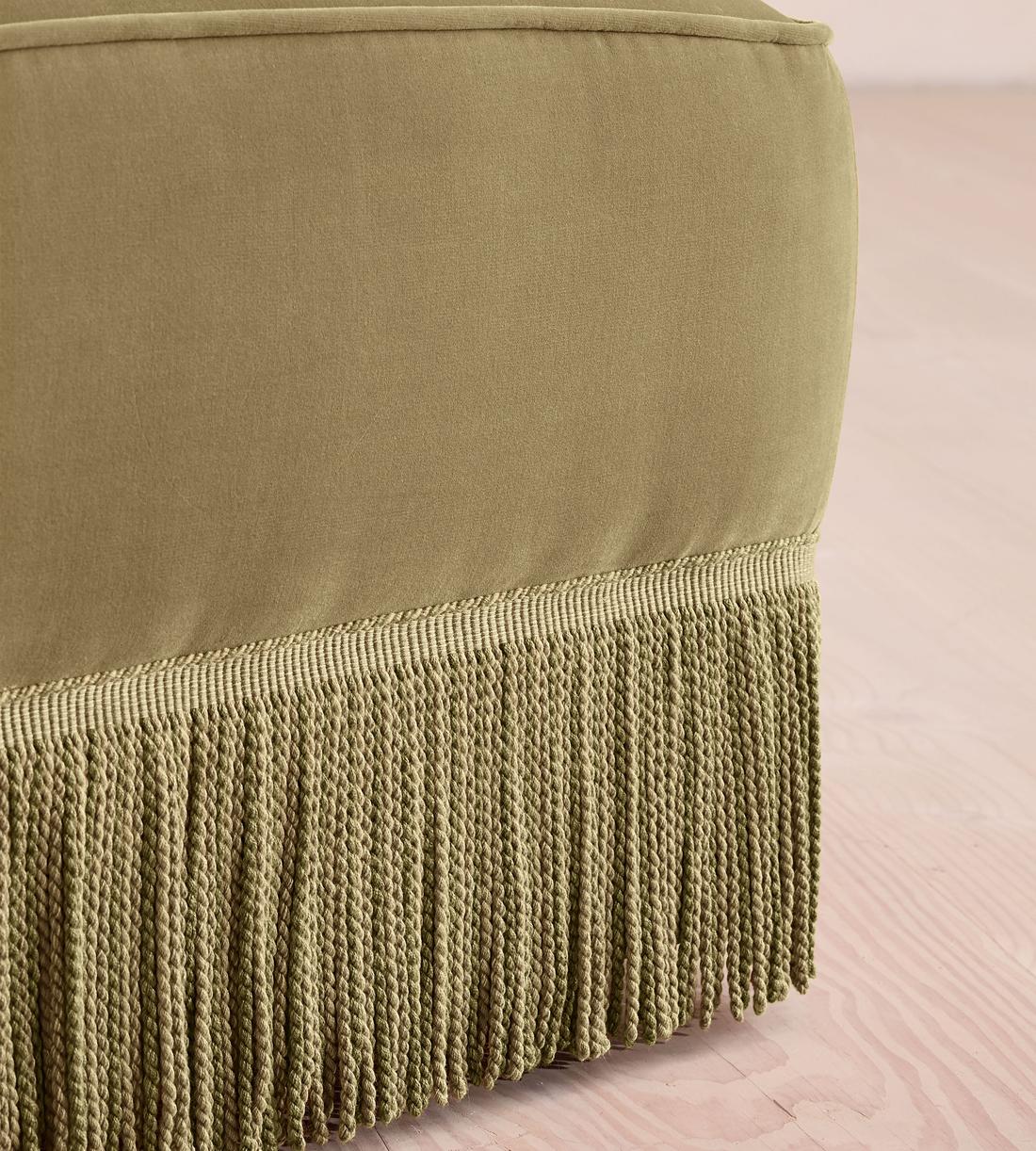 Elowen Modular Sofa - Left Arm Module - Velvet - Lichen - UK - Image 5
