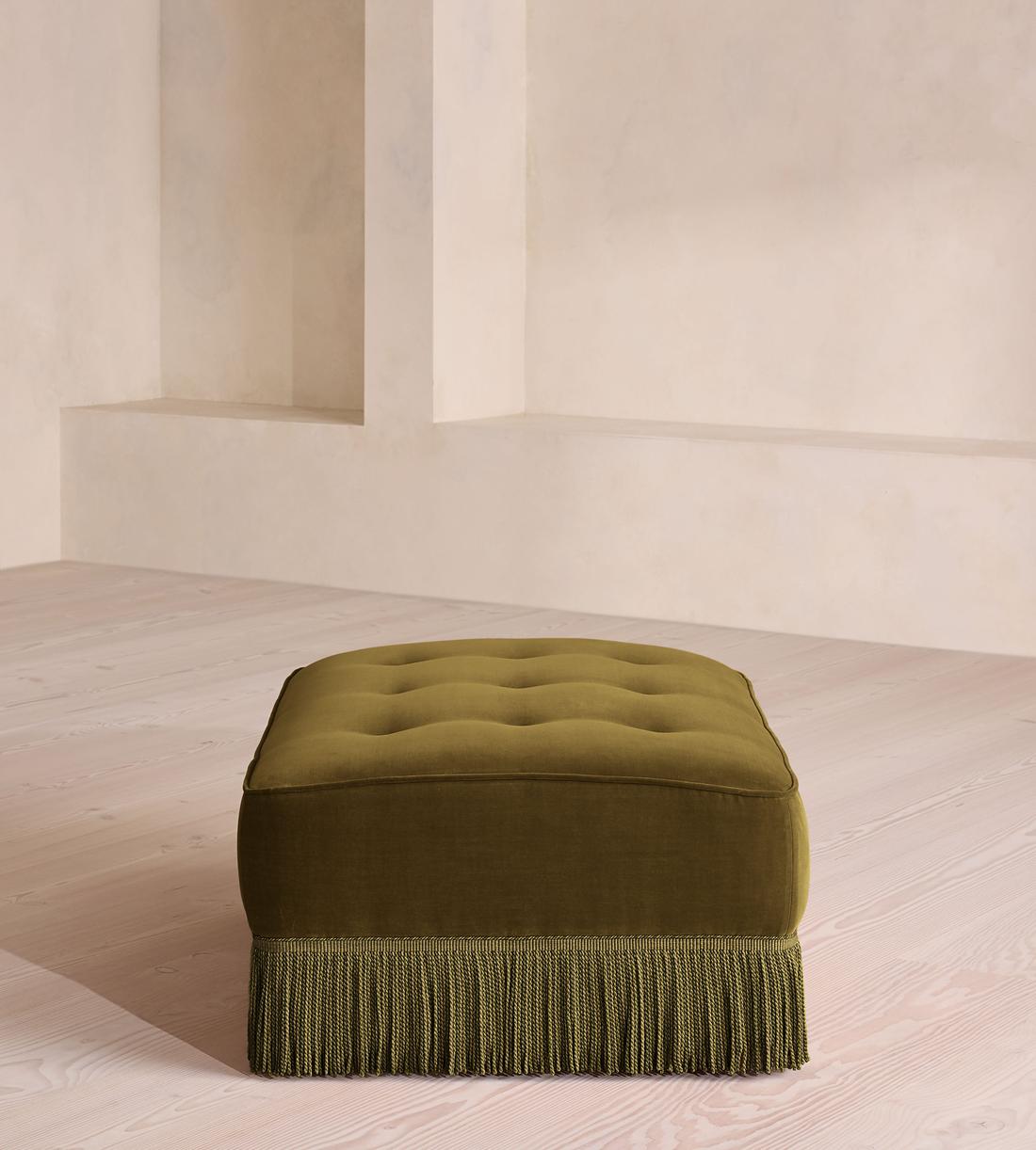 Elowen Ottoman - Velvet - Olive - US - Images - Image 3