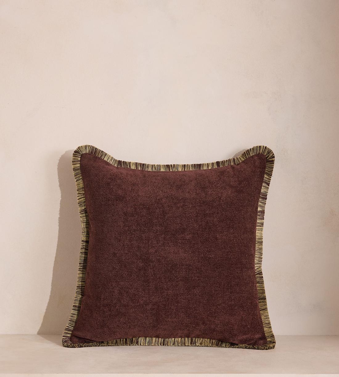 Orlaine Square Cushion - Bordeaux - Listing - Image 1