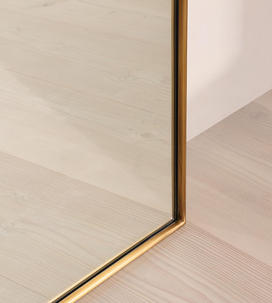 Cooper Floor Mirror - Antique Brass - Images - Image 4