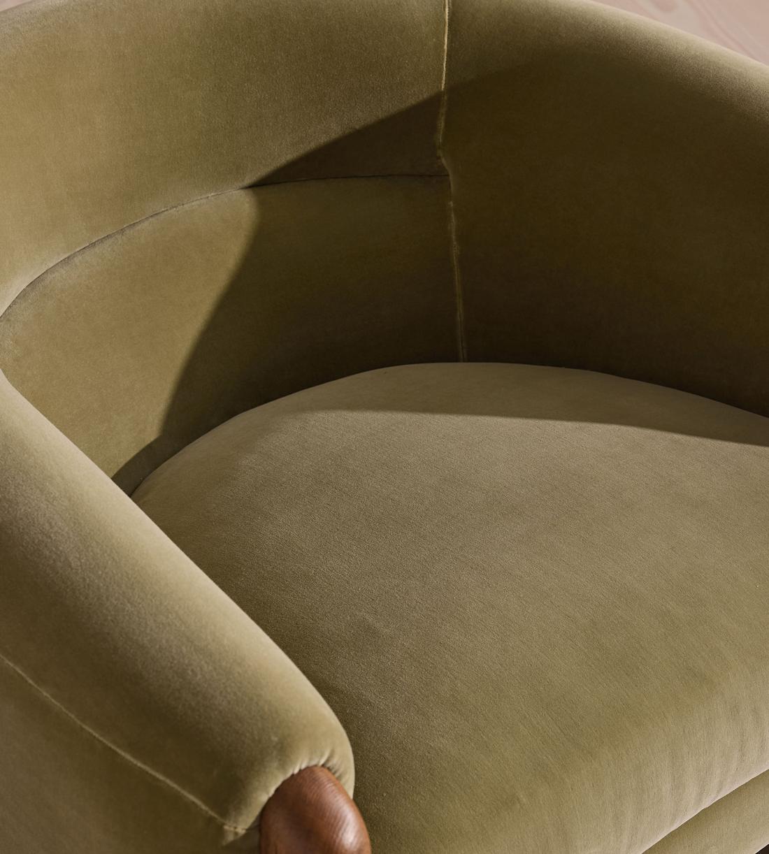 Winnie Armchair - Velvet - Lichen - US - Images - Image 5