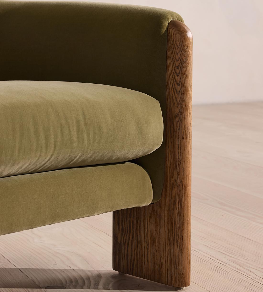 Winnie Armchair - Velvet - Lichen - US - Images - Image 5