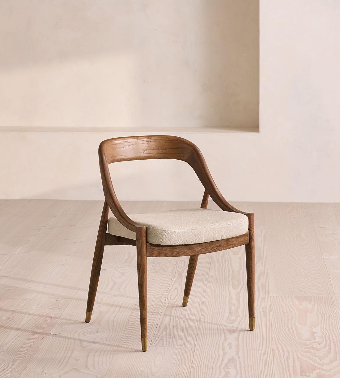 Warren Dining Chair - Slubby Linen - UK - Listing - Image 1