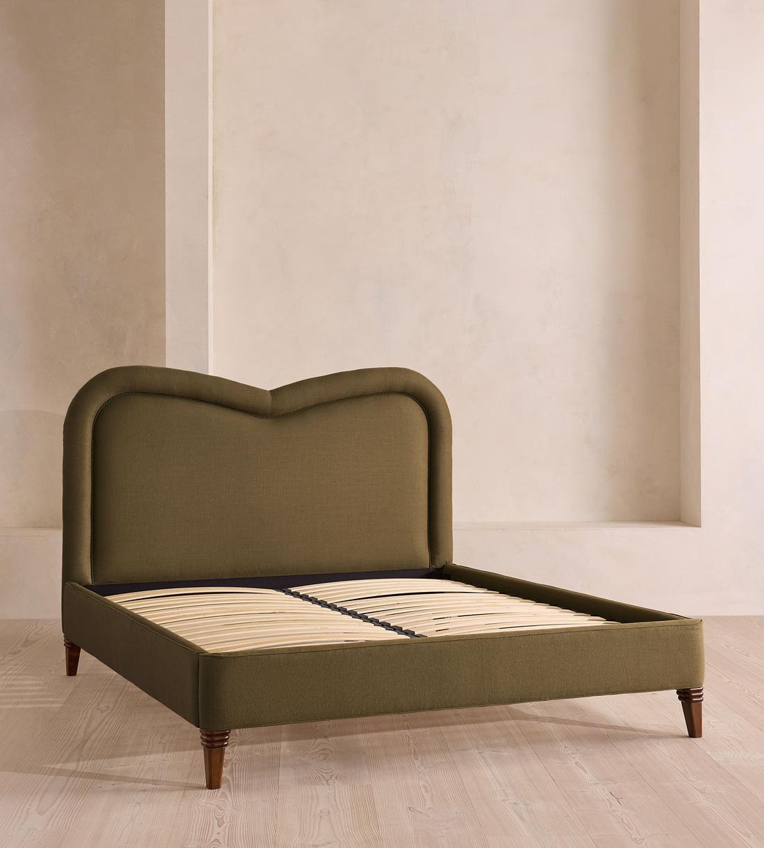 Keira Bed - King - Linen - Olive - UK - Images - Image 3
