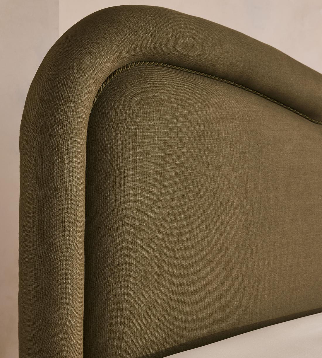 Keira Bed - King - Linen - Olive - UK - Images - Image 4