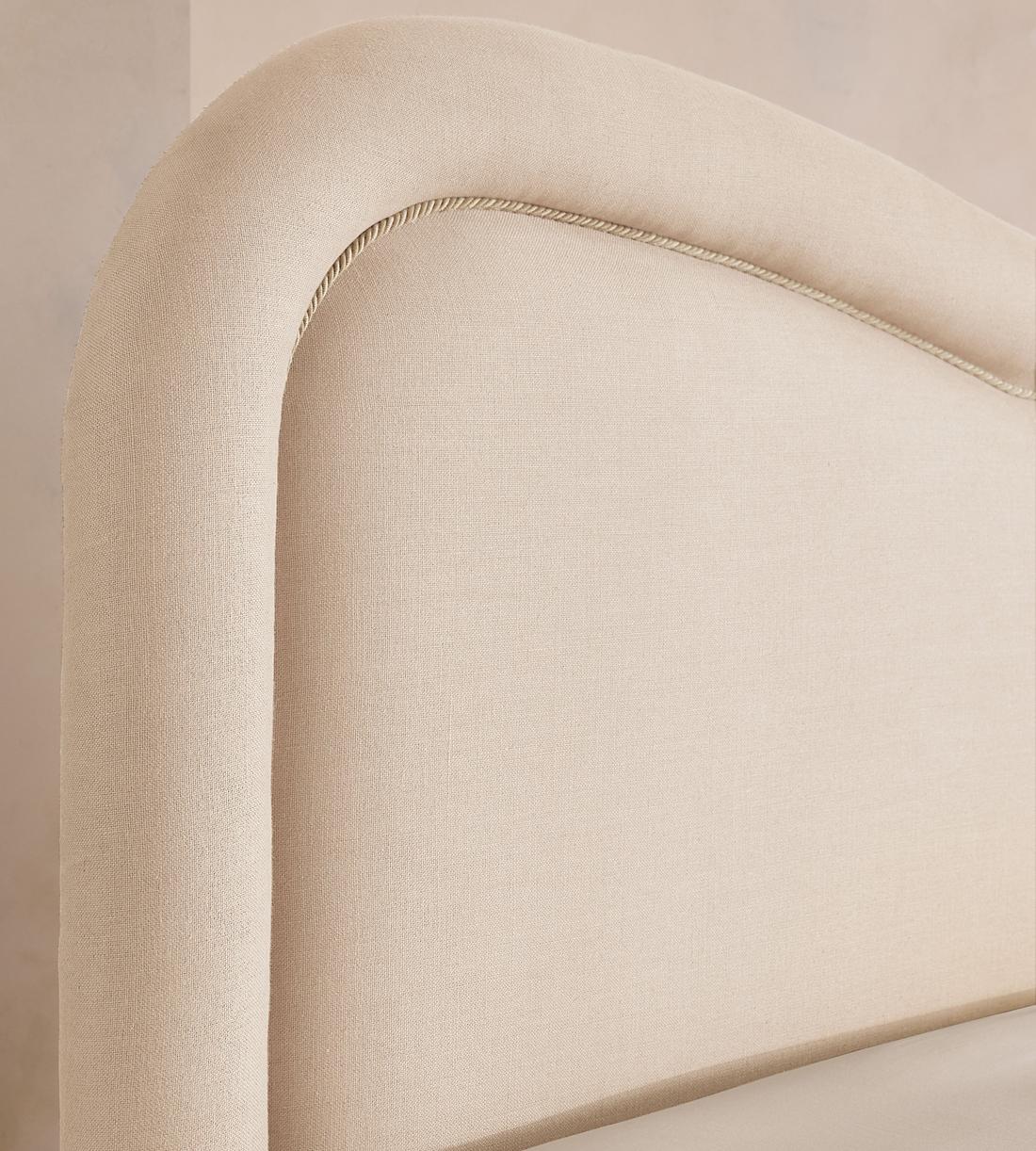 Keira Bed - Queen - Linen - Bisque - US - Images - Image 4