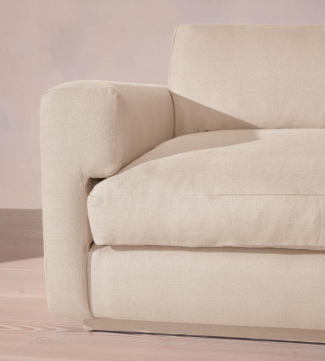 Mossley Left L-Shape Sofa - Linen - Bisque - Images - Image 5