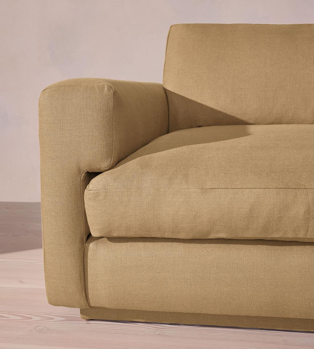 Mossley Left L-Shape Sofa - Linen - Wheat - UK - Images - Image 5