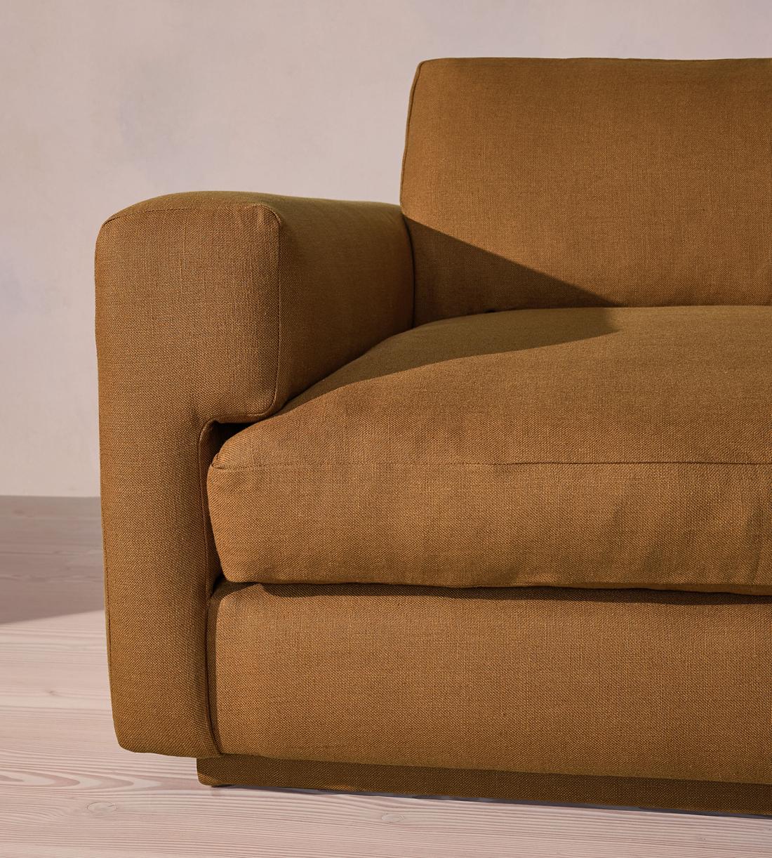 Mossley Left L-Shape Sofa - Linen - Ochre - UK - Images - Image 5