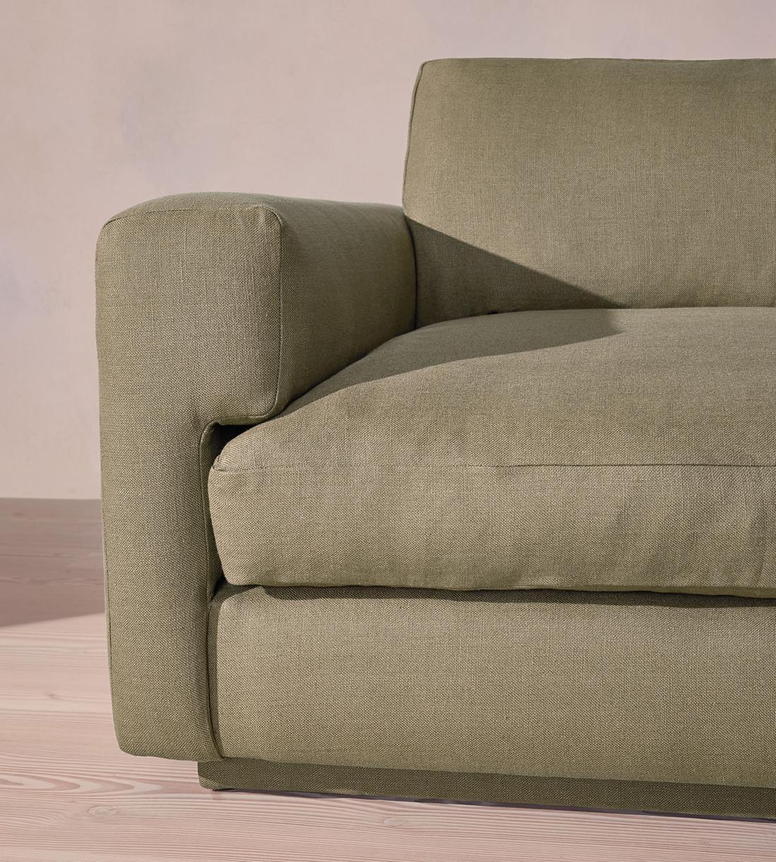 Mossley Left L-Shape Sofa - Linen - Sage - UK - Images - Image 5