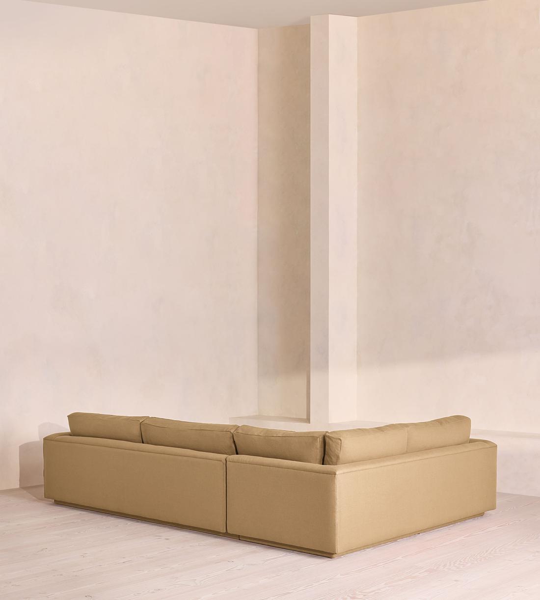 Mossley Left L-Shape Sofa - Linen - Wheat - US - Images - Image 3