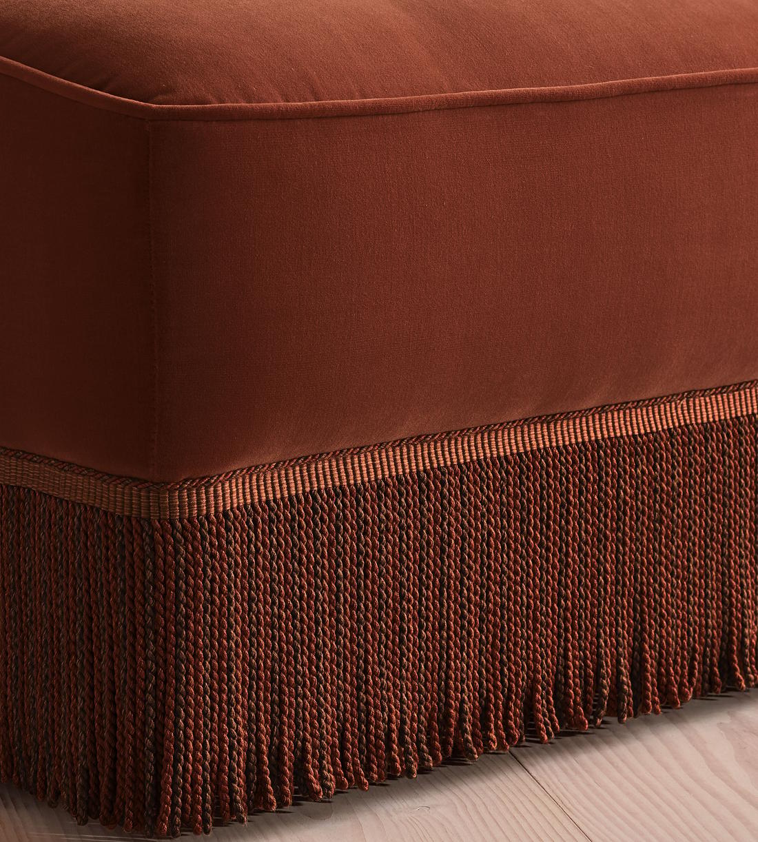 Elowen Sectional Sofa - Four Seater - Velvet - Rust US - Images - Image 7